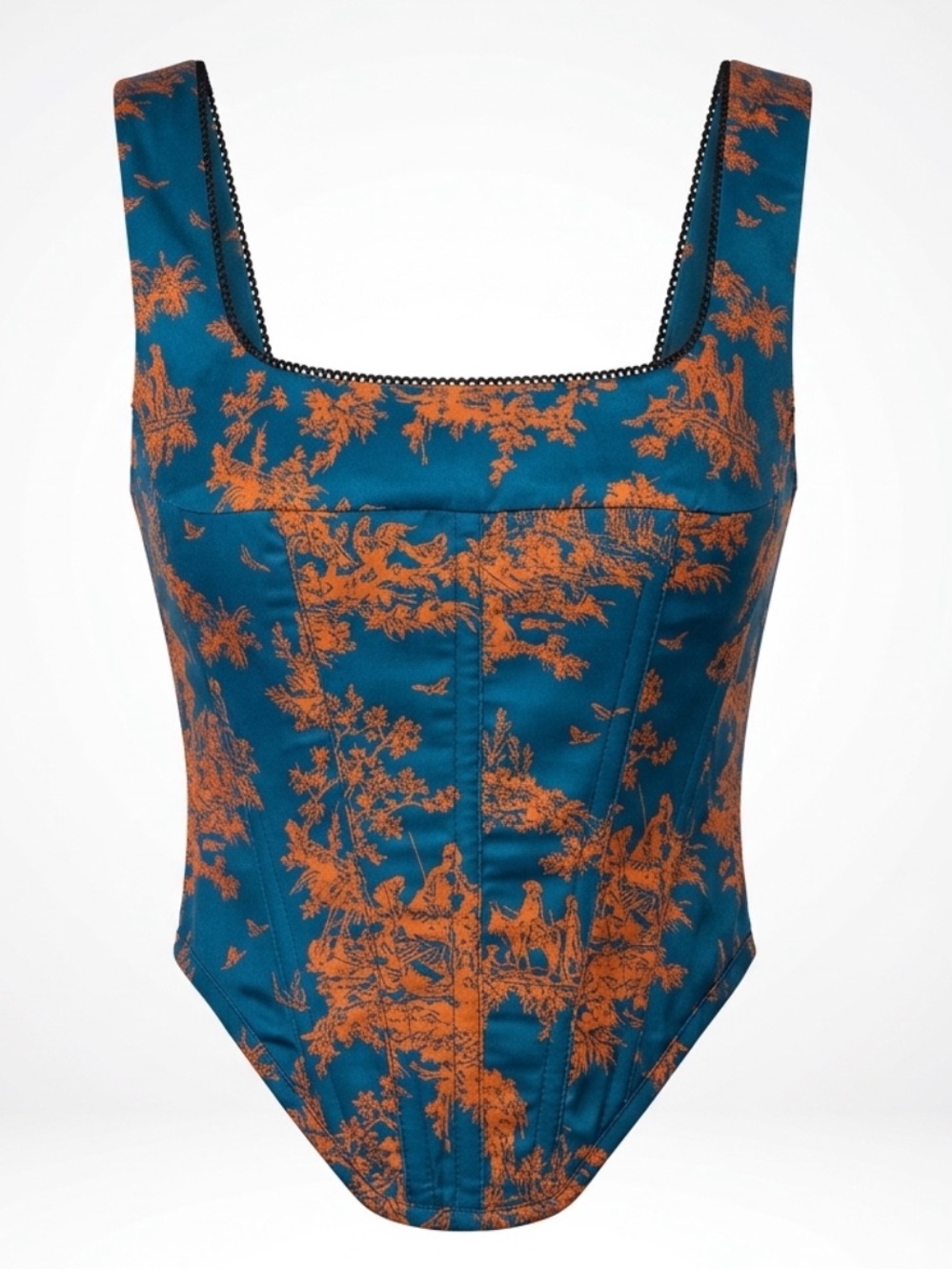 Miaou NWT Satin Campbell Corset, Marmalade Toile, XS - Picture 2 of 13